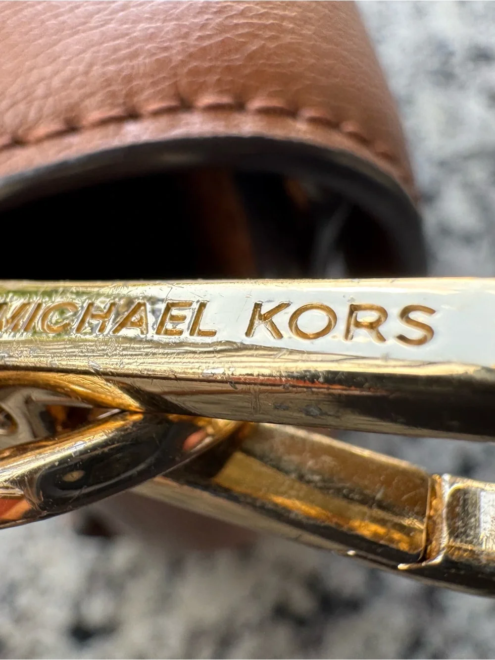 Michael Kors Brown Leather Crossbody Bag